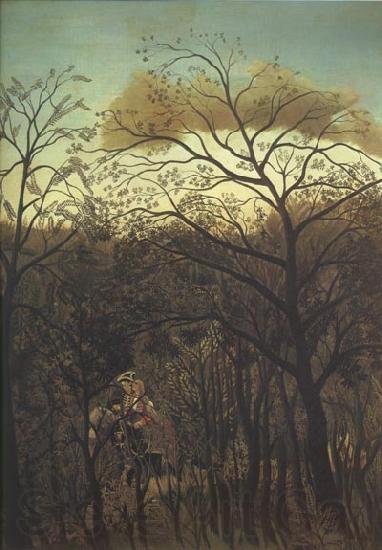 Henri Rousseau The Rendezvous in the Forest Norge oil painting art